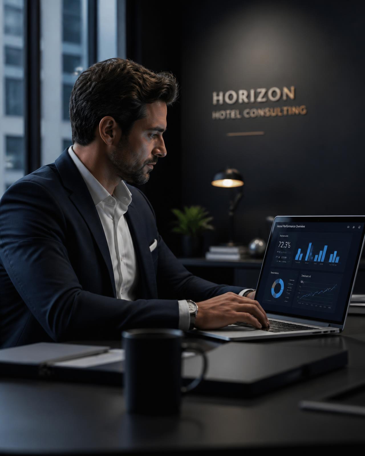 Consultant hôtelier au travail